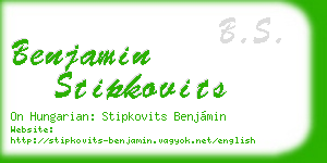 benjamin stipkovits business card
